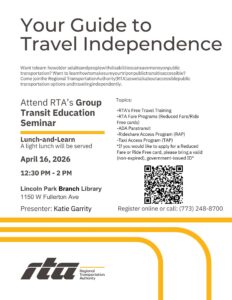 RTA Group Transportation Seminar: Your Guide to Travel Independence Lunch-and-Learn